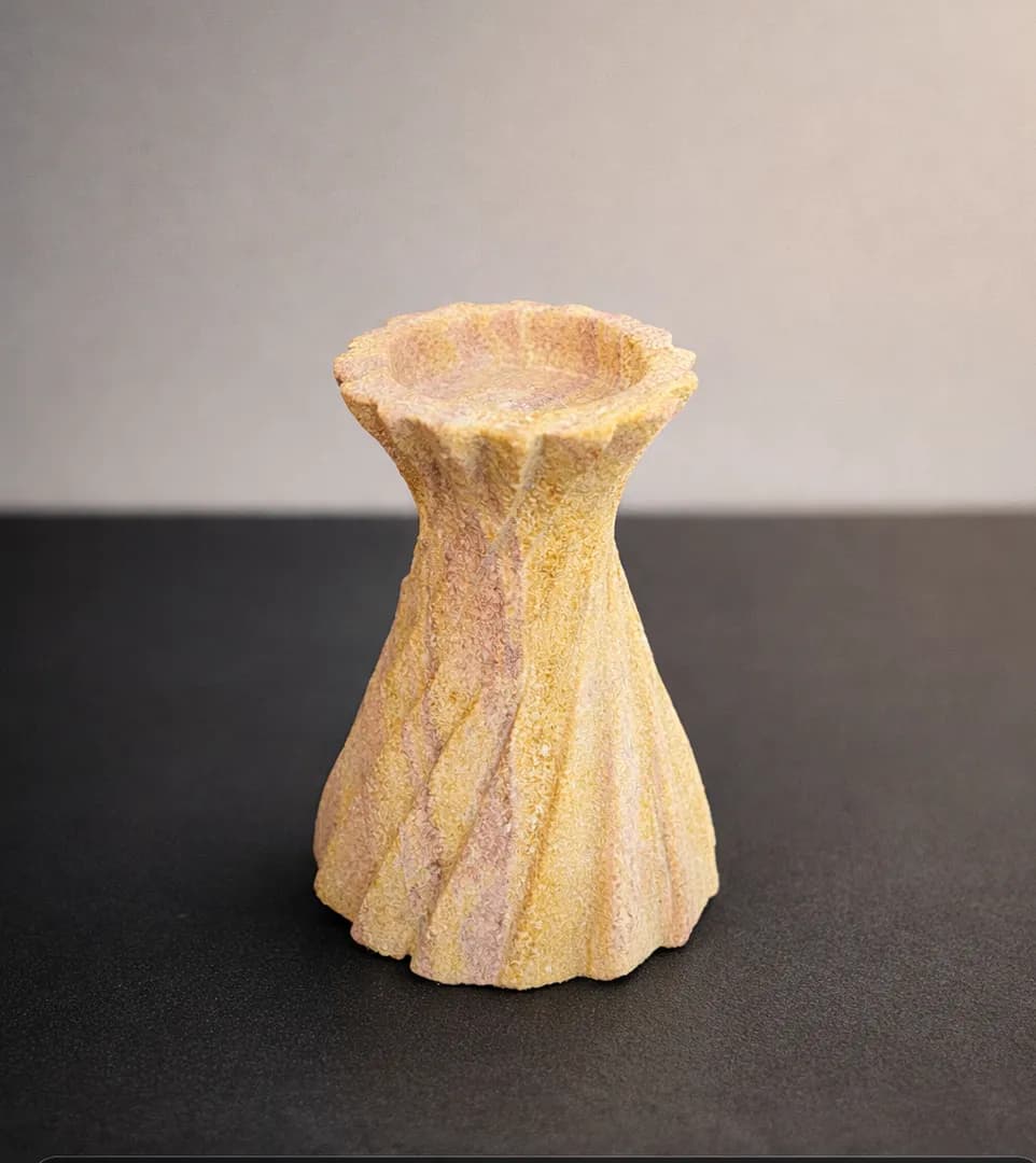 Hand Carved Natural Sandstone Decorative Vase