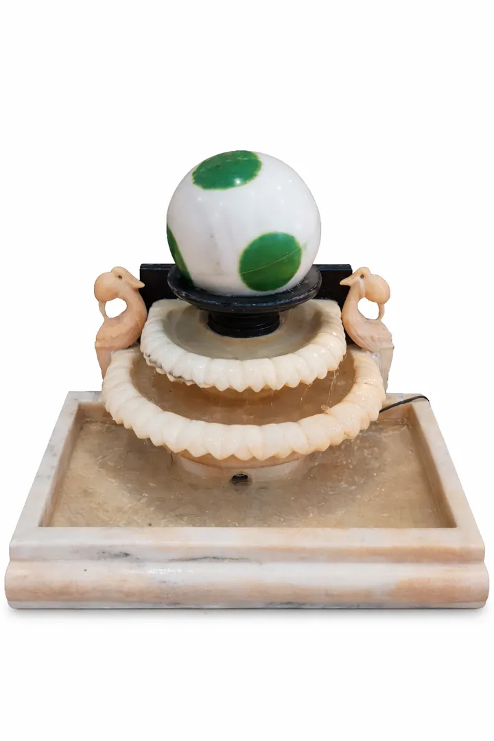Rotating Marble Sphere Water Fountain