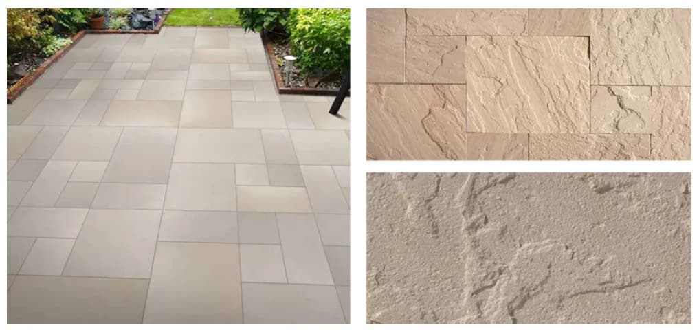 Beige Natural Sandstone Paving Slabs